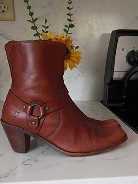 FRYE WESTERN ANKLE BOOTS FOR WOMEN